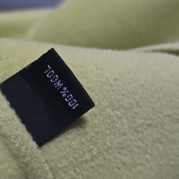 Ellen Tracy Lime Green Double-Breasted Women's Coat - Picture 5 of 7